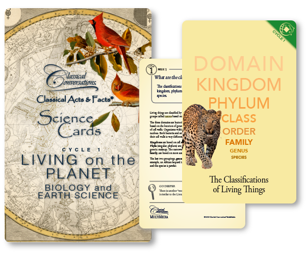 CLASSICAL ACTS & FACTS® SCIENCE CARDS, CYCLE 1