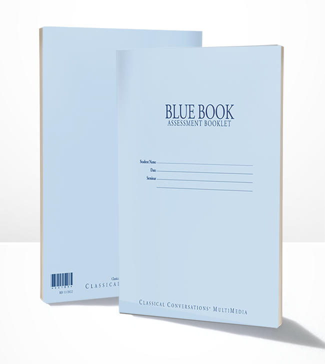 Blue Testing Booklets The exam book that champions writing complete thoughts