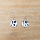 I Love CC Earrings