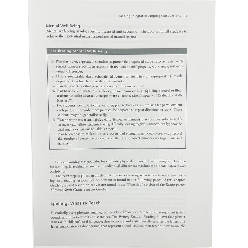 THE WRITING ROAD TO READING