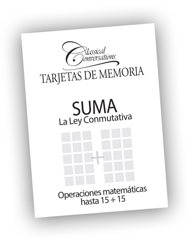 Tarjetas de Memoria Suma La Ley Conmutativa (CC Math Flashcards Spanish For Addition)