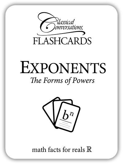 Math Flashcards Exponents: The Forms of Powers