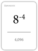 Math Flashcards Exponents: The Forms of Powers