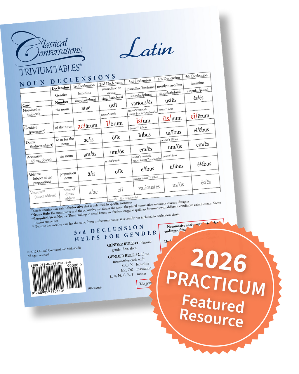 Latin Record Guide A quick, handy, indispensable reference tool for beginning Latin students.