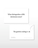 Latin Nouns and Pronouns Flashcards