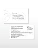 Latin Adjectives, Adverbs, and Prepositions Flashcards