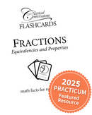 Fractions: Equivalencies and Properties (Math Flashcards)