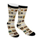 CC Timeline Socks - front view showing timeline cards