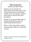 Notations: Symbols and Abbreviations (Math Flashcards)