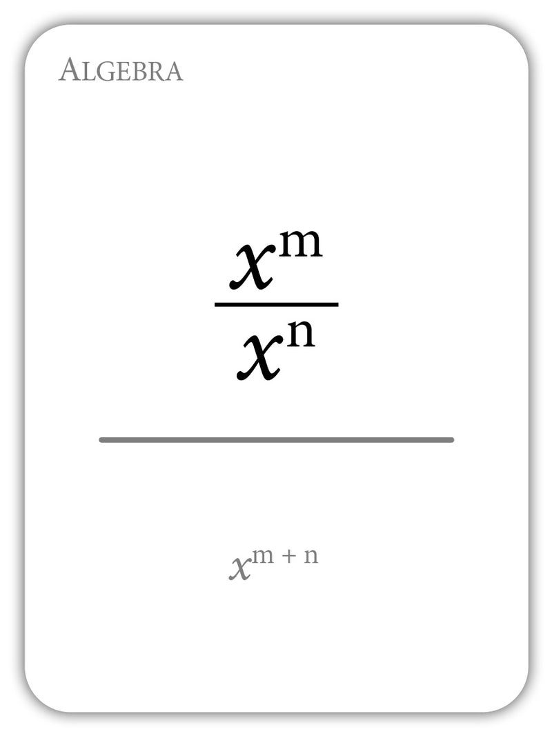 Algebra: Laws and Limits Flashcards