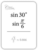 Trigonometry: In Degrees and Radians Flashcards