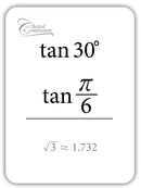 Trigonometry: In Degrees and Radians Flashcards