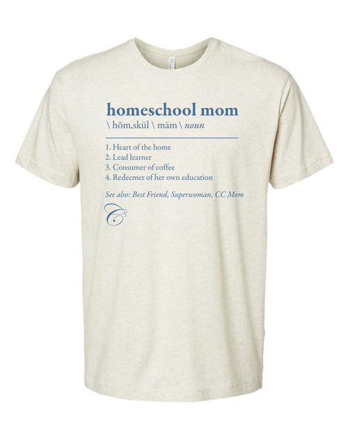 Homeschool mom t-shirt.