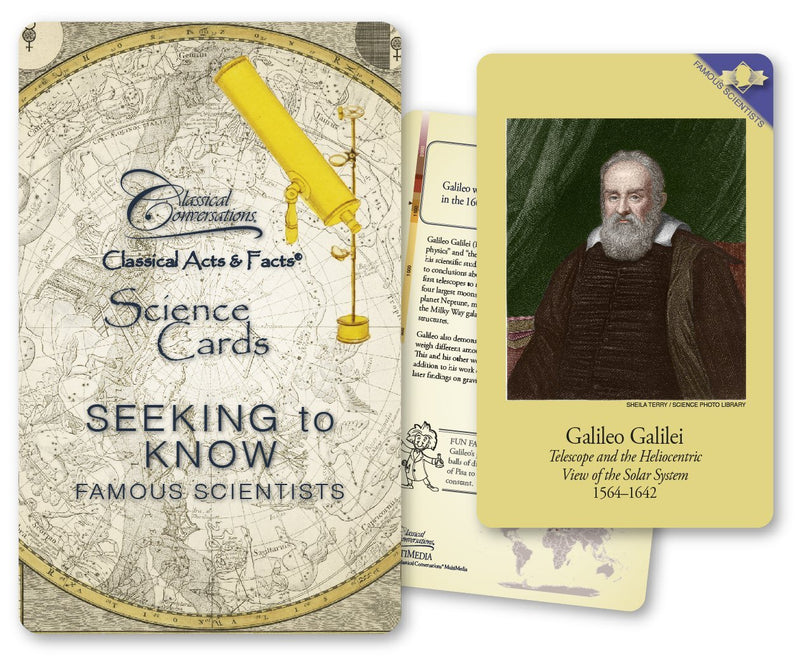 CLASSICAL ACTS & FACTS® SCIENCE CARDS: SEEKING TO KNOW FAMOUS SCIENTISTS