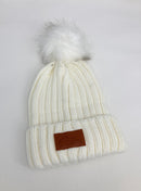 CC Beanie With Pom (Cream)