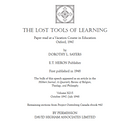 The Lost Tools of Learning (PDF)